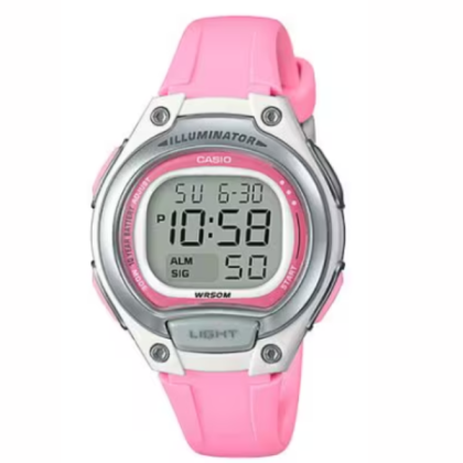 Casio LW-203-4A Sport Digital 10 Years Battery Life Pink Resin Watch